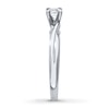 Thumbnail Image 3 of Previously Owned Diamond Solitaire Ring 3/8 Carat Princess-cut 14K White Gold (I/I2)