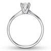 Thumbnail Image 2 of Previously Owned Certified Diamond Solitaire 3/4 Carat Oval 14K White Gold (I/I1)