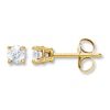 Thumbnail Image 1 of Previously Owned Diamond Solitaire Earrings 3/4 ct tw Round-cut 14K Yellow Gold (I/I2)