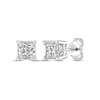 Thumbnail Image 1 of Previously Owned Diamond Solitaire Earrings 1/2 ct tw Princess-cut 14K White Gold