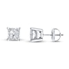 Thumbnail Image 1 of Previously Owned Certified Diamond Princess-cut Solitaire Earrings 1 ct tw 18K Gold