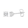 Thumbnail Image 3 of Previously Owned Diamond Solitaire Earrings 1/2 ct tw Round-cut 14K White Gold (I/I2)