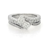 Thumbnail Image 1 of Previously Owned Ever Us Round-Cut Diamond Two-Stone Bridal Set 1-5/8 ct tw 14K White Gold Size 6