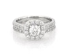 Thumbnail Image 1 of Previously Owned Neil Lane Round-Cut Diamond Halo Bridal Set 1-5/8 ct tw 14K White Gold Size 6.75