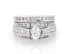 Thumbnail Image 1 of Previously Owned Marquise-Cut Diamond Bridal Set 1-1/5 ct tw 14K White Gold Size 5