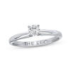Thumbnail Image 1 of Previously Owned The Leo Diamond Solitaire 1/3 ct tw Round-cut 14K White Gold Ring
