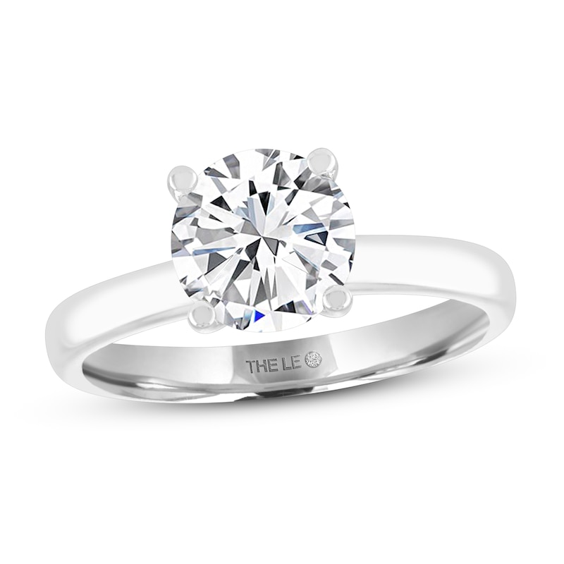 Main Image 1 of Previously Owned THE LEO Artisan Diamond Solitaire Engagement Ring 2 ct tw Diamond 14K White Gold
