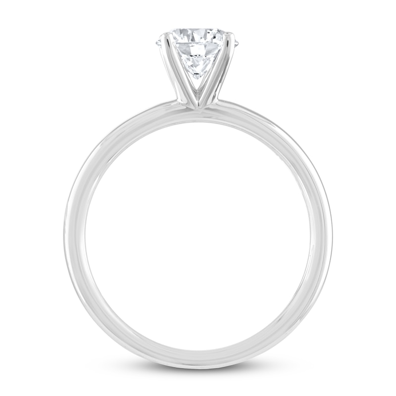 Main Image 2 of Previously Owned Leo Diamond Artisan Ring 1 Carat Diamond 14K White Gold