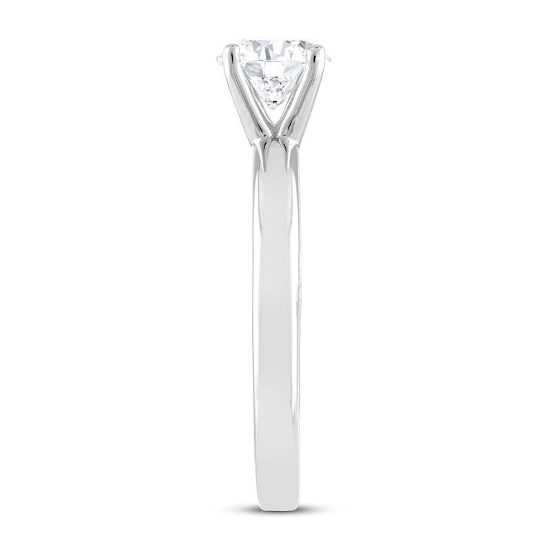 Main Image 3 of Previously Owned Leo Diamond Artisan Ring 1 Carat Diamond 14K White Gold