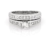 Thumbnail Image 1 of Previously Owned Princess-Cut Diamond Bridal Set 1-7/8 ct tw 14K White Gold Size 6.5