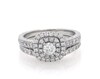 Thumbnail Image 1 of Previously Owned Neil Lane Round-Cut Diamond Double Halo Bridal Set 1 ct tw 14K White Gold Size 6.75