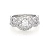Thumbnail Image 1 of Previously Owned Neil Lane Round-Cut Diamond Halo Bridal Set 1-1/5 ct tw 14K White Gold Size 5.25