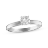 Thumbnail Image 1 of Previously Owned Diamond Solitaire Engagement Ring 1/2 Carat 10K White Gold
