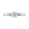 Thumbnail Image 3 of Previously Owned Diamond Solitaire Engagement Ring 1/2 Carat 10K White Gold