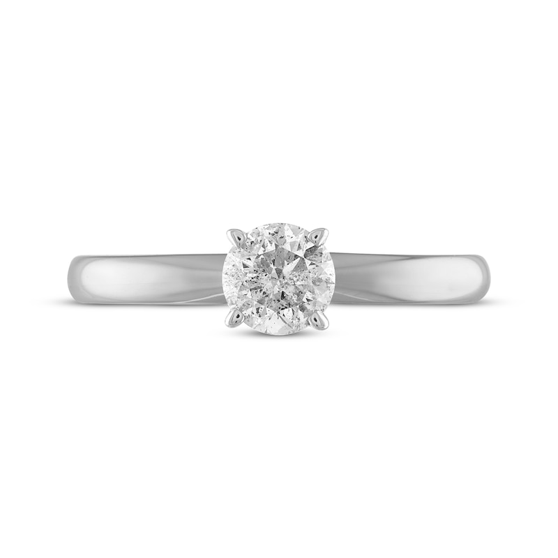 Main Image 3 of Previously Owned Diamond Solitaire Engagement Ring 1/2 Carat 10K White Gold