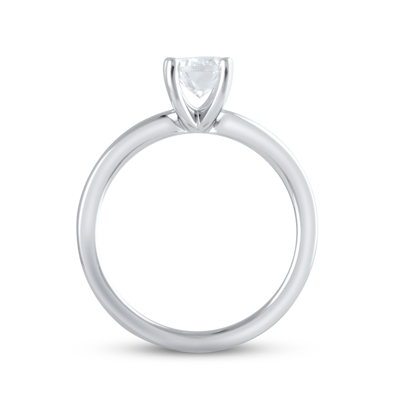 Main Image 3 of Previously Owned Lab-Grown Diamonds Solitaire Ring 1-1/2 ct tw Oval-cut 14K White Gold (F/VS2)