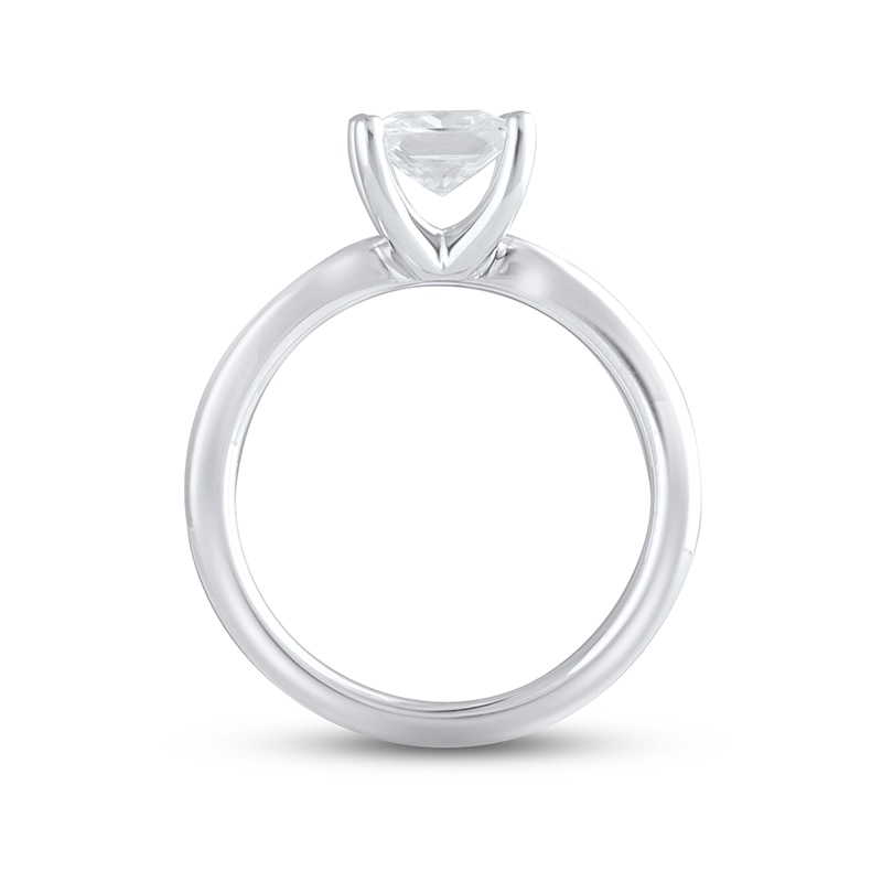 Main Image 2 of Previously Owned Lab-Grown Diamonds Solitaire Ring 1-1/2 ct tw Princess-cut 14K White Gold (F/VS2)