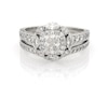 Thumbnail Image 1 of Previously Owned Neil Lane Studio Cushion-Cut Diamond Halo Bridal Set 1-7/8 ct tw 14K White Gold Size 7.5