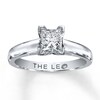 Thumbnail Image 1 of Previously Owned THE LEO Diamond Artisan Ring 1 Carat Princess-cut 14K White Gold