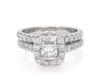 Thumbnail Image 1 of Previously Owned Neil Lane Princess-Cut Diamond Halo Bridal Set 1-3/4 ct tw 14K White Gold Size 6