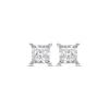 Thumbnail Image 2 of Previously Owned Radiant Reflections 1/2 ct tw Diamonds 10K White Gold Soliatire Earrings (J/I3)
