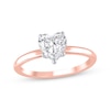 Thumbnail Image 1 of Previously Owned Lab-Grown Diamonds Heart-Shaped Solitaire Engagement Ring 1 ct tw 14K Rose Gold (F/SI2) (F/SI2)