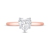 Thumbnail Image 3 of Previously Owned Lab-Grown Diamonds Heart-Shaped Solitaire Engagement Ring 1 ct tw 14K Rose Gold (F/SI2) (F/SI2)
