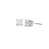Thumbnail Image 1 of Previously Owned KAY Lab-Grown Diamonds Princess-Cut Solitaire Stud Earrings 1 ct tw 14K White Gold (F/VS2)