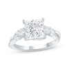 Thumbnail Image 1 of Previously Owned Lab-Grown Diamonds Princess-Cut Engagement Ring 2-1/3 ct tw 14K White Gold