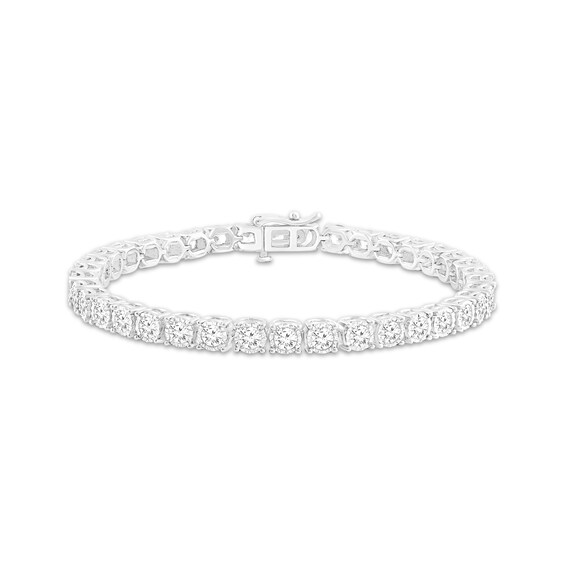 Previously Owned KAY Lab-Grown Diamonds Tennis Bracelet 7 ct tw 10K White Gold 7.25"