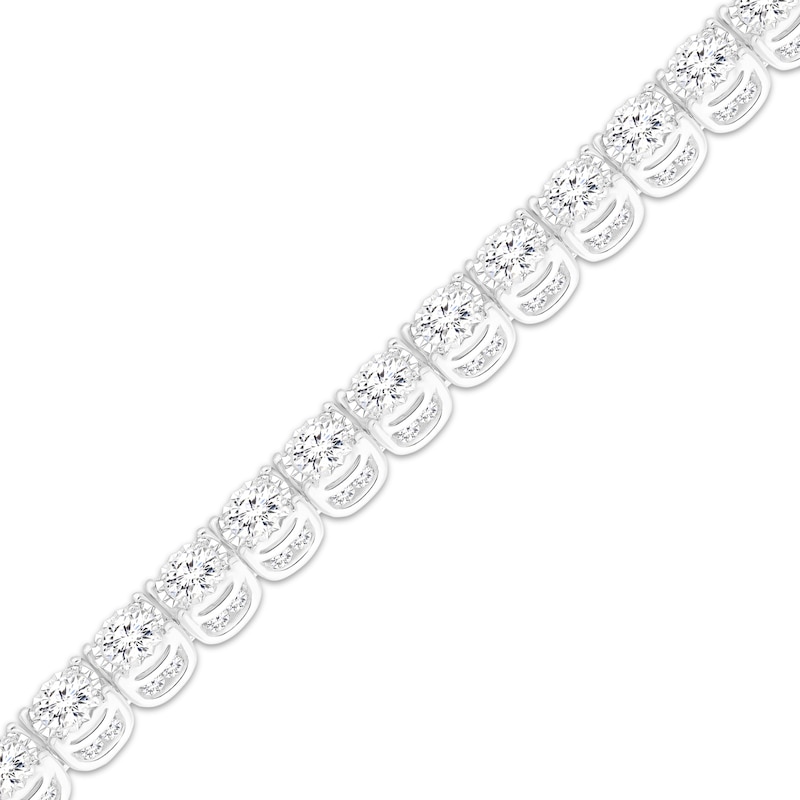 Main Image 2 of Previously Owned KAY Lab-Grown Diamonds Tennis Bracelet 7 ct tw 10K White Gold 7.25"