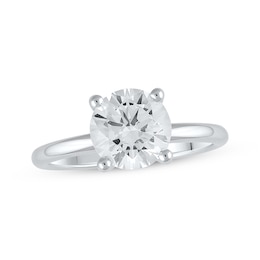 Previously Owned Lab-Created Diamonds by KAY Solitaire Engagement Ring 2 ct tw 14K White Gold (I/SI2)