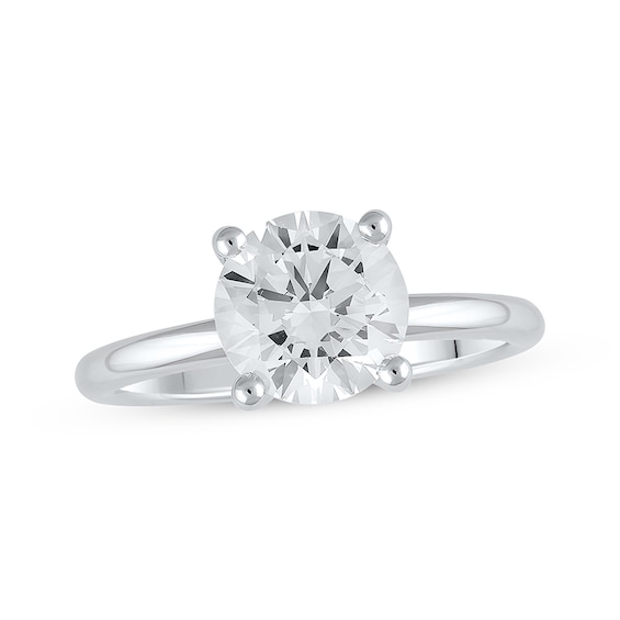 Previously Owned Lab-Created Diamonds by KAY Solitaire Engagement Ring 2 ct tw 14K White Gold (I/SI2)