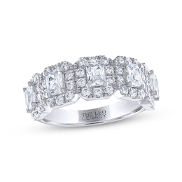 Previously Owned THE LEO Legacy Lab-Grown Diamond Emerald-Cut Anniversary Band 2 ct tw 14K White Gold