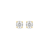 Thumbnail Image 2 of Previously Owned Certified Round-Cut Diamond Solitaire Stud Earrings 1/4 ct tw 14K Yellow Gold (I/I1)