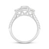 Thumbnail Image 2 of Previously Owned Lab-Grown Diamonds Emerald-Cut Three-Stone Engagement Ring 2 ct tw 14K White Gold