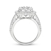 Thumbnail Image 2 of Previously Owned Multi-Diamond Cushion-Shaped Halo Engagement Ring 2 ct tw 10K White Gold