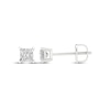 Thumbnail Image 3 of Previously Owned KAY Lab-Grown Diamonds Princess-Cut Solitaire Stud Earrings 1/2 ct tw 14K White Gold (F/SI2)