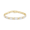 Thumbnail Image 1 of Previously Owned Diamond Ellipse Link Bracelet 2 ct tw 10K Yellow Gold 7.25"