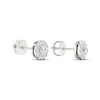 Thumbnail Image 4 of Previously Owned KAY Lab-Grown Diamonds Halo Stud Earrings 1/2 ct tw 14K White Gold (F/SI2)