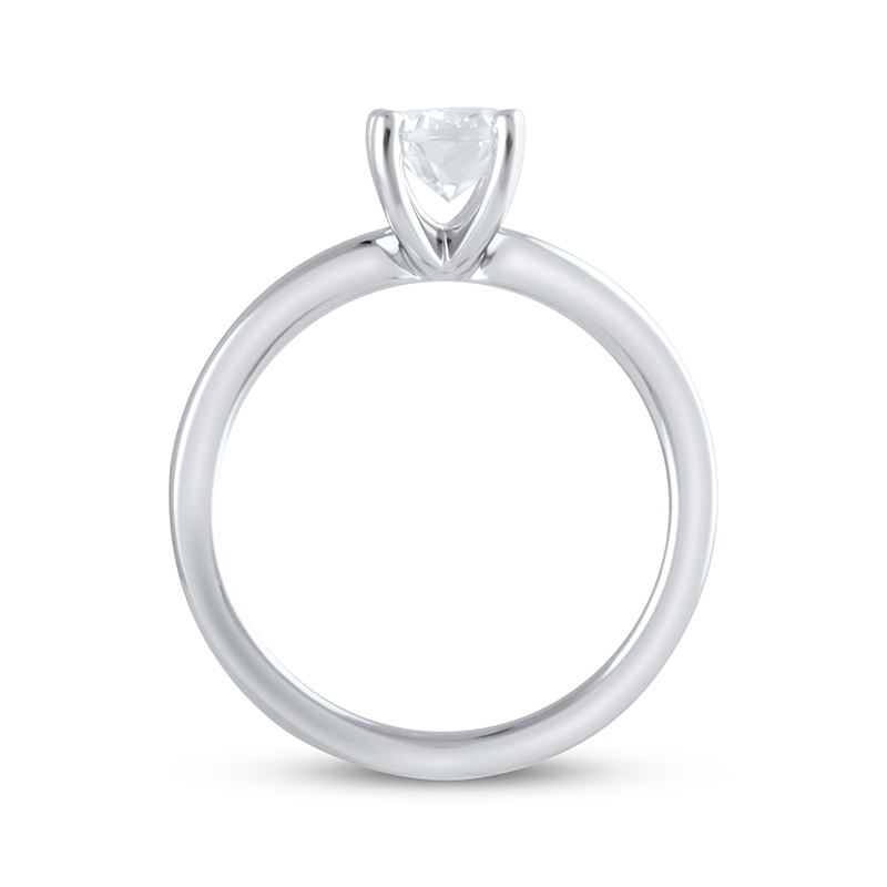 Main Image 3 of Previously Owned Lab-Grown Diamonds Oval-Cut Solitaire Engagement Ring 1-1/2 ct tw 14K White Gold (F/SI2)