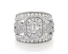 Thumbnail Image 1 of Previously Owned Emerald-Cut Diamond Bridal Set 1-7/8 ct tw 14K White Gold Size 6.75