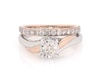 Thumbnail Image 1 of Previously Owned Round-Cut Diamond Bridal Set 7/8 ct tw 10K Two-Tone Gold Size 6.25