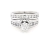 Thumbnail Image 1 of Previously Owned Round-Cut Diamond Bridal Set 1-3/8 ct tw 14K White Gold Size 6.75