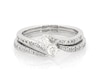 Thumbnail Image 1 of Previously Owned Ever Us Round-Cut Diamond Two-Stone Bridal Set 3/4 ct tw 14K White Gold Size 8.5
