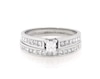 Thumbnail Image 1 of Previously Owned Princess-Cut Diamond Bridal Set 7/8 ct tw 14K White Gold Size 7.25