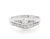 Thumbnail Image 1 of Previously Owned Princess-Cut Diamond Bridal Set 7/8 ct tw 14K White Gold Size 10