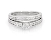 Thumbnail Image 1 of Previously Owned Round-Cut Diamond Bridal Set 1 ct tw 14K White Gold Size 6.75