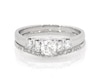 Thumbnail Image 1 of Previously Owned Round-Cut Diamond Five-Stone Bridal Set 1 ct tw 10K White Gold Size 9.5