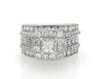 Thumbnail Image 1 of Previously Owned Princess-Cut Diamond Halo Bridal Set 2-3/8 ct tw 14K White Gold Size 7.5